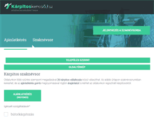 Tablet Screenshot of karpitoskereso.hu